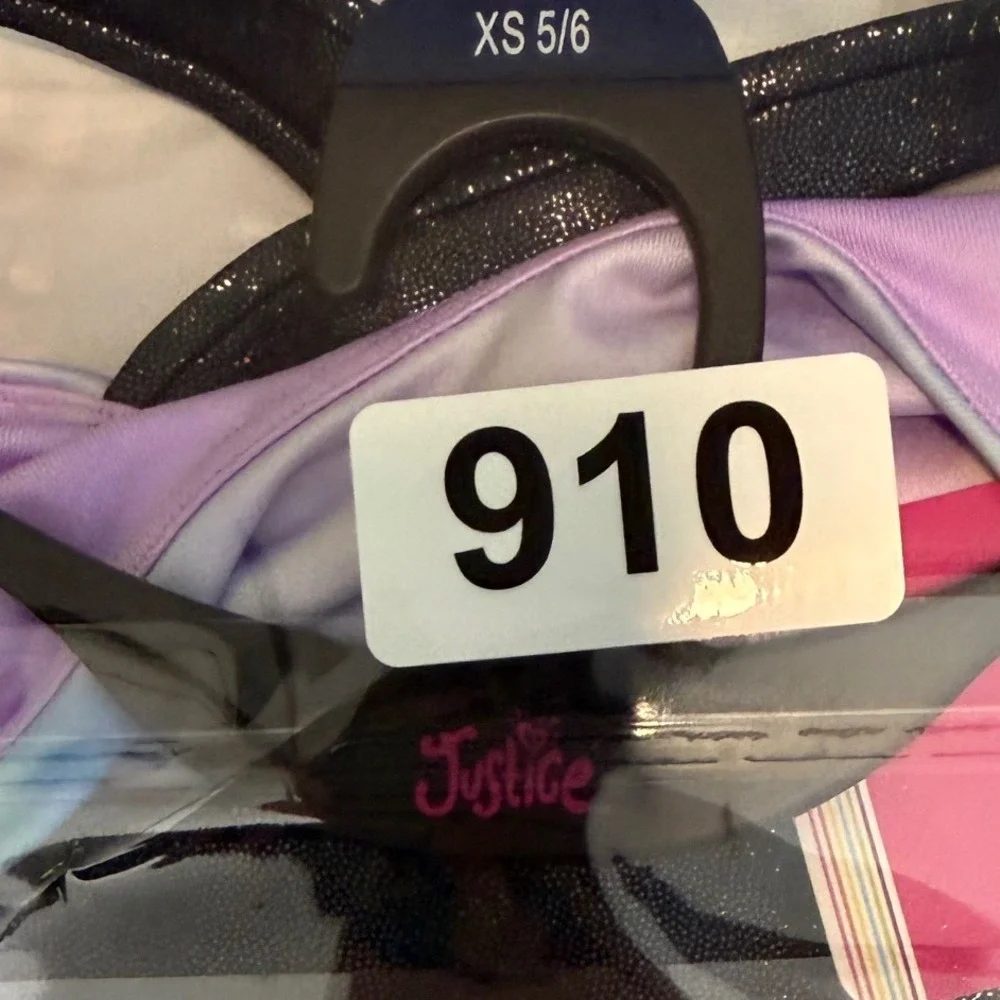 Justice Dance Gym Butterfly Cloud‎ Dye Sports Bra XS 5/6 NWT